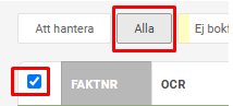Valet Alla statusar på fakturasidan i Fortnox